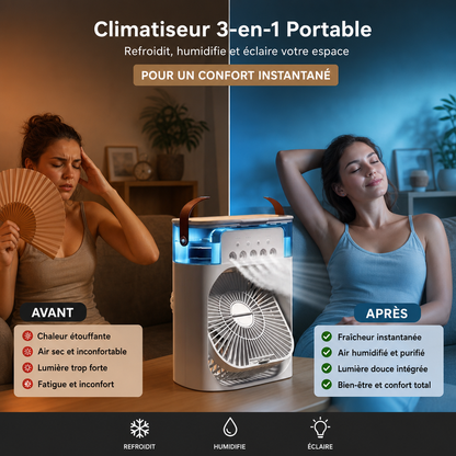 Climatiseur 3-en-1 Portable